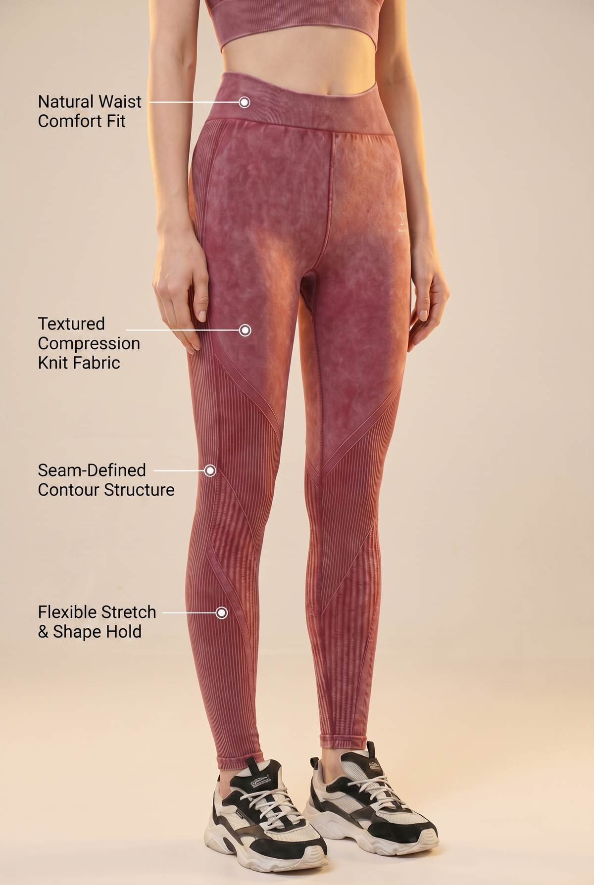 Seamless Melange High-Waist Legging Apparel & Accessories > Activewear > Leggings > High-Waist Leggings by Profit Outfits