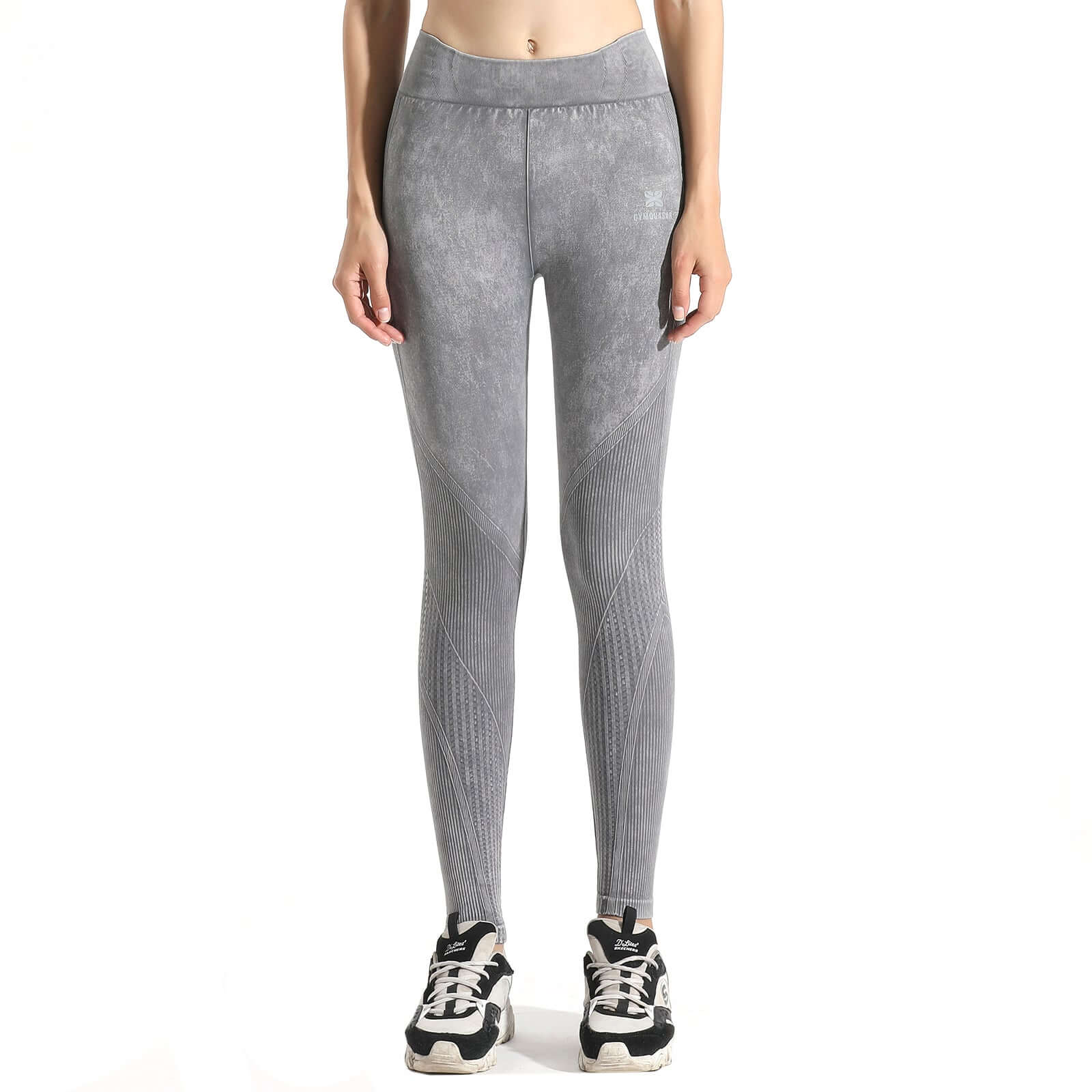 Seamless Melange High-Waist Legging  by Profit Outfits