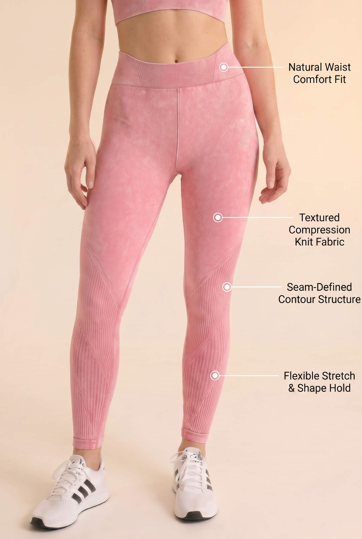 Seamless Melange High-Waist Legging  by PROFIT OUTFITS
