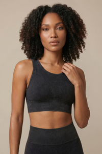 Seamless Melange Sports Bra Apparel & Accessories > Activewear > Sports Bras by Profit Outfits
