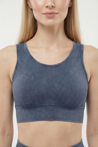 Seamless Melange Sports Bra Apparel & Accessories > Activewear > Sports Bras by Profit Outfits