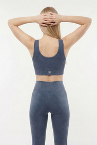 Seamless Melange Sports Bra Apparel & Accessories > Activewear > Sports Bras by Profit Outfits