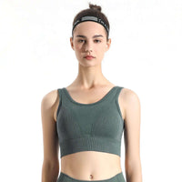 Seamless Melange Sports Bra Apparel & Accessories > Activewear > Sports Bras by Profit Outfits