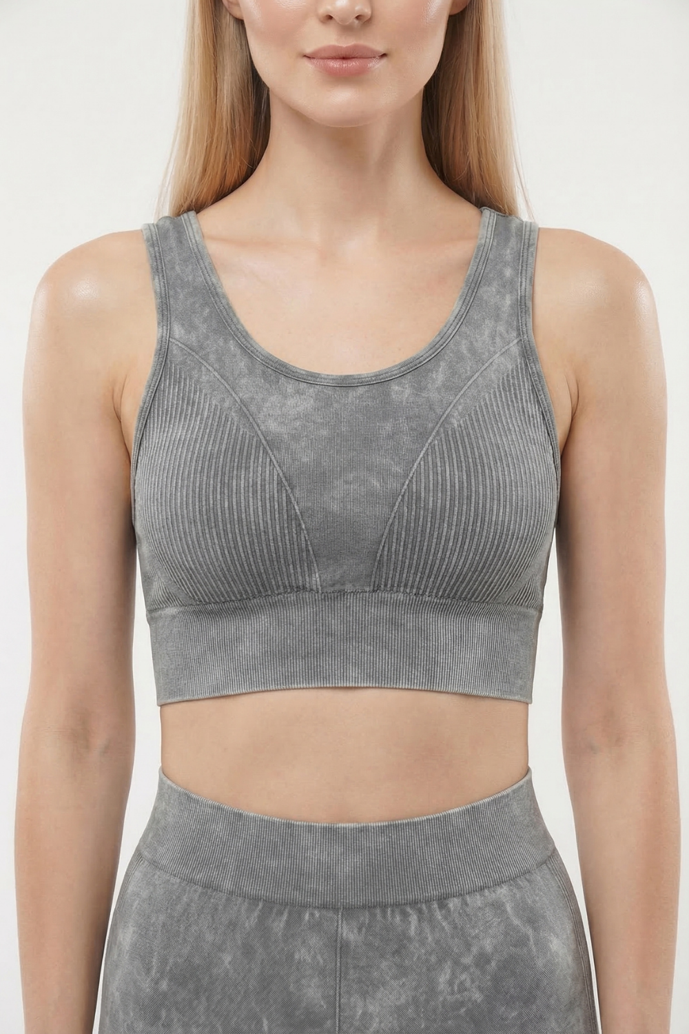 Seamless Melange Sports Bra Apparel & Accessories > Activewear > Sports Bras by Profit Outfits