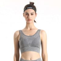 Seamless Melange Sports Bra Apparel & Accessories > Activewear > Sports Bras by Profit Outfits