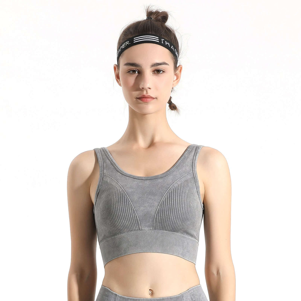 Seamless Melange Sports Bra Apparel & Accessories > Activewear > Sports Bras by Profit Outfits