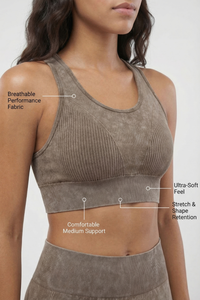 Seamless Melange Sports Bra Apparel & Accessories > Activewear > Sports Bras by Profit Outfits