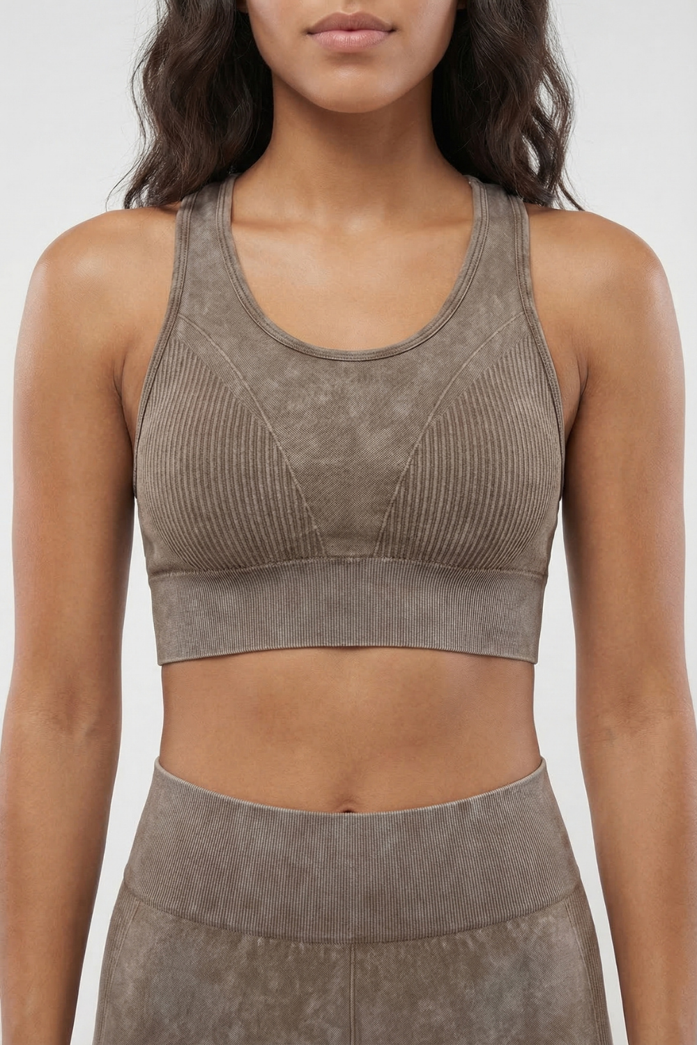 Seamless Melange Sports Bra Apparel & Accessories > Activewear > Sports Bras by Profit Outfits