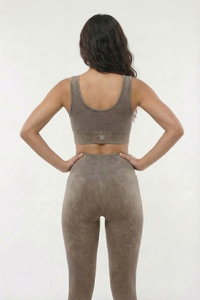 Seamless Melange Sports Bra Apparel & Accessories > Activewear > Sports Bras by Profit Outfits