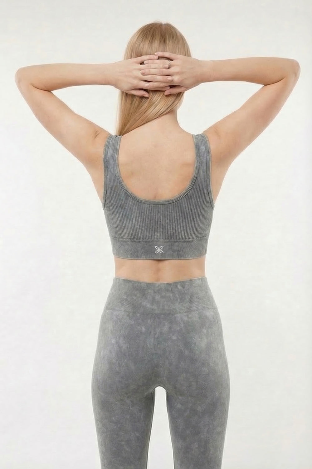 Seamless Melange Sports Bra - Grey Apparel & Accessories > Activewear > Sports Bras by Profit Outfits