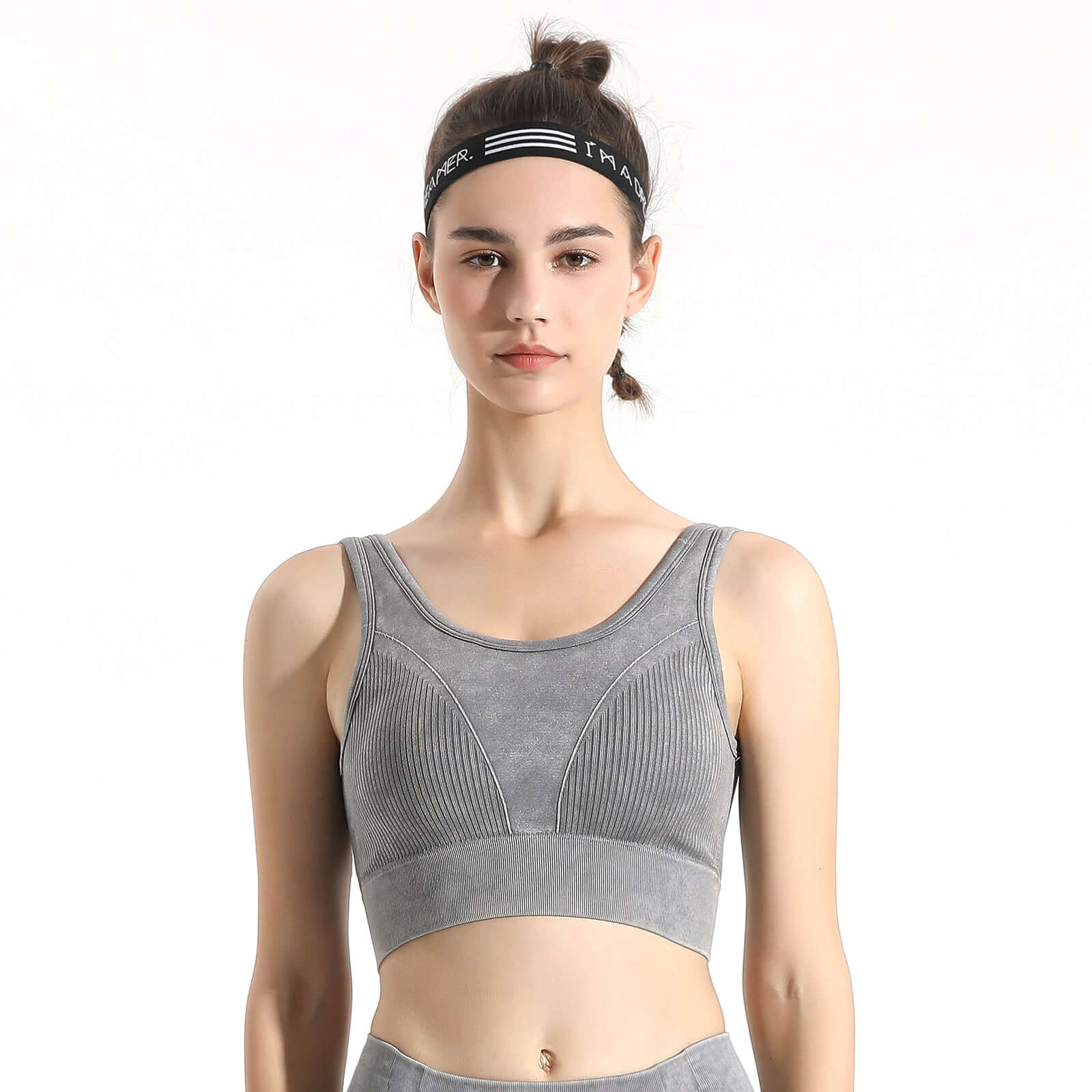 Seamless Melange Sports Bra  by Profit Outfits