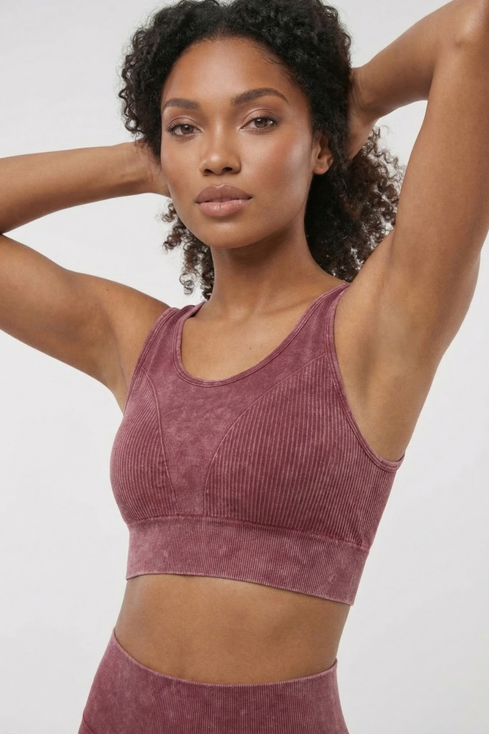 Seamless Melange Sports Bra  by PROFIT OUTFITS