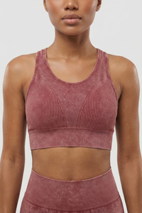 Seamless Melange Sports Bra  by PROFIT OUTFITS