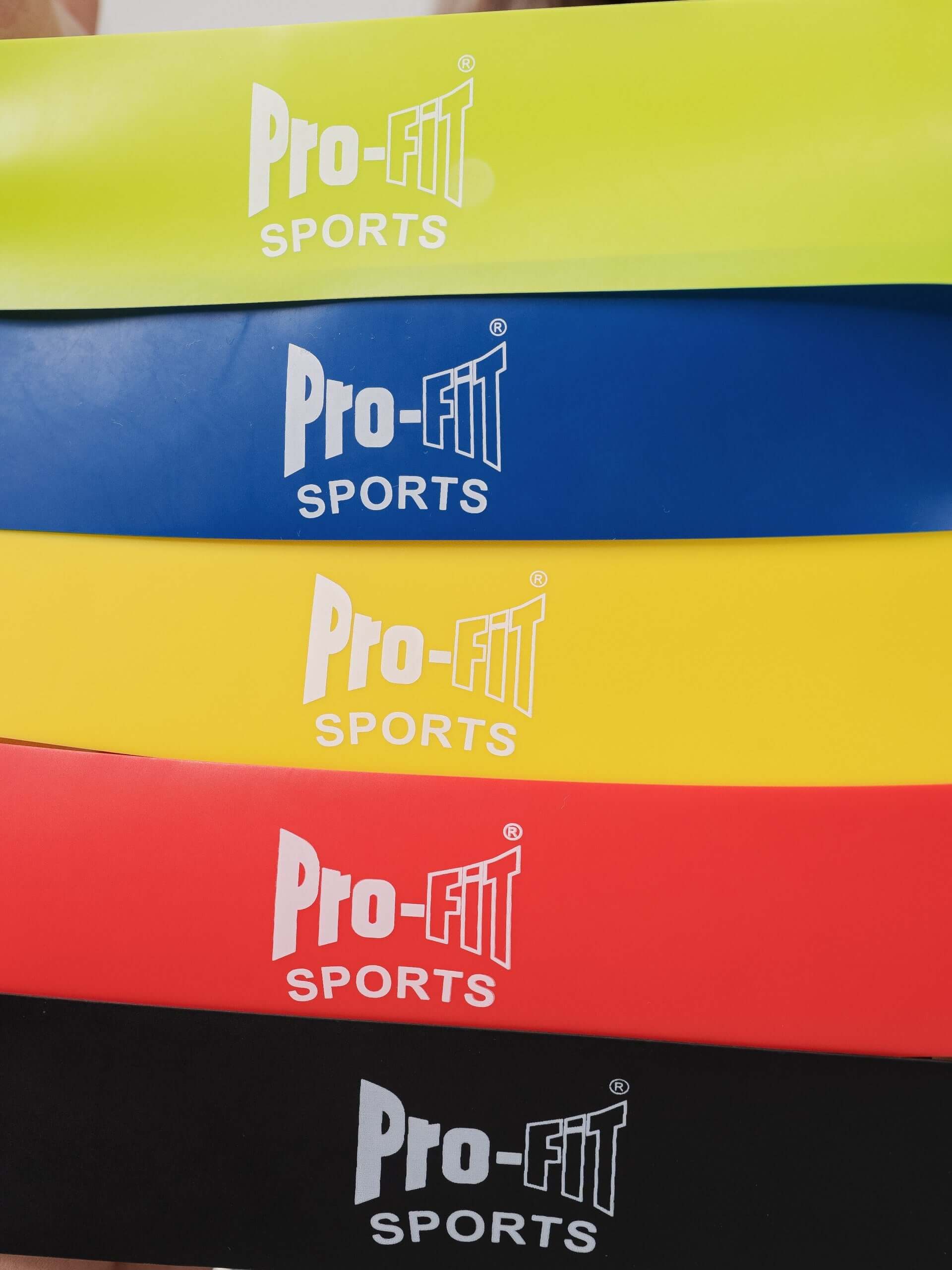 Set of Five Multicolor Weight Resistance Band  by Profit Outfits