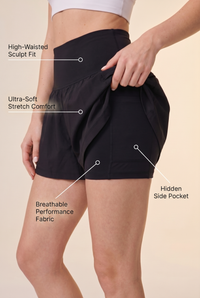 SoftTouch 3-Pocket Skorts Apparel & Accessories > Activewear > Skorts by Profit Outfits