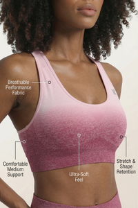SoftTouch Ombre Bra Apparel & Accessories > Activewear > Sports Bras by Profit Outfits