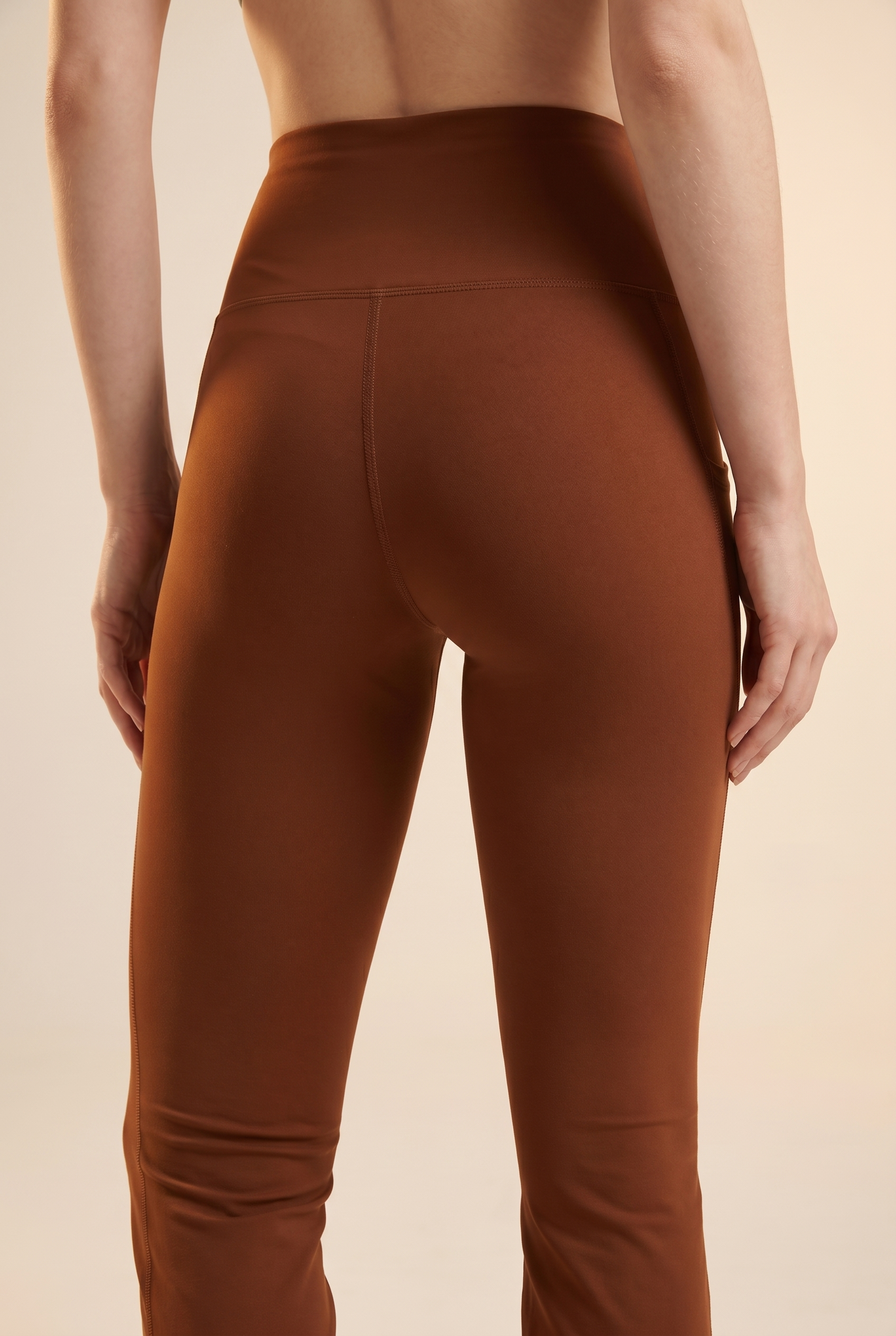 SoftTouch Pocket High-Waist Flare Legging  by PROFIT OUTFITS