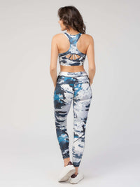 StudioPrint Blue Camo High-Waist Legging Apparel & Accessories > Activewear > Leggings > High-Waist Leggings by Profit Outfits