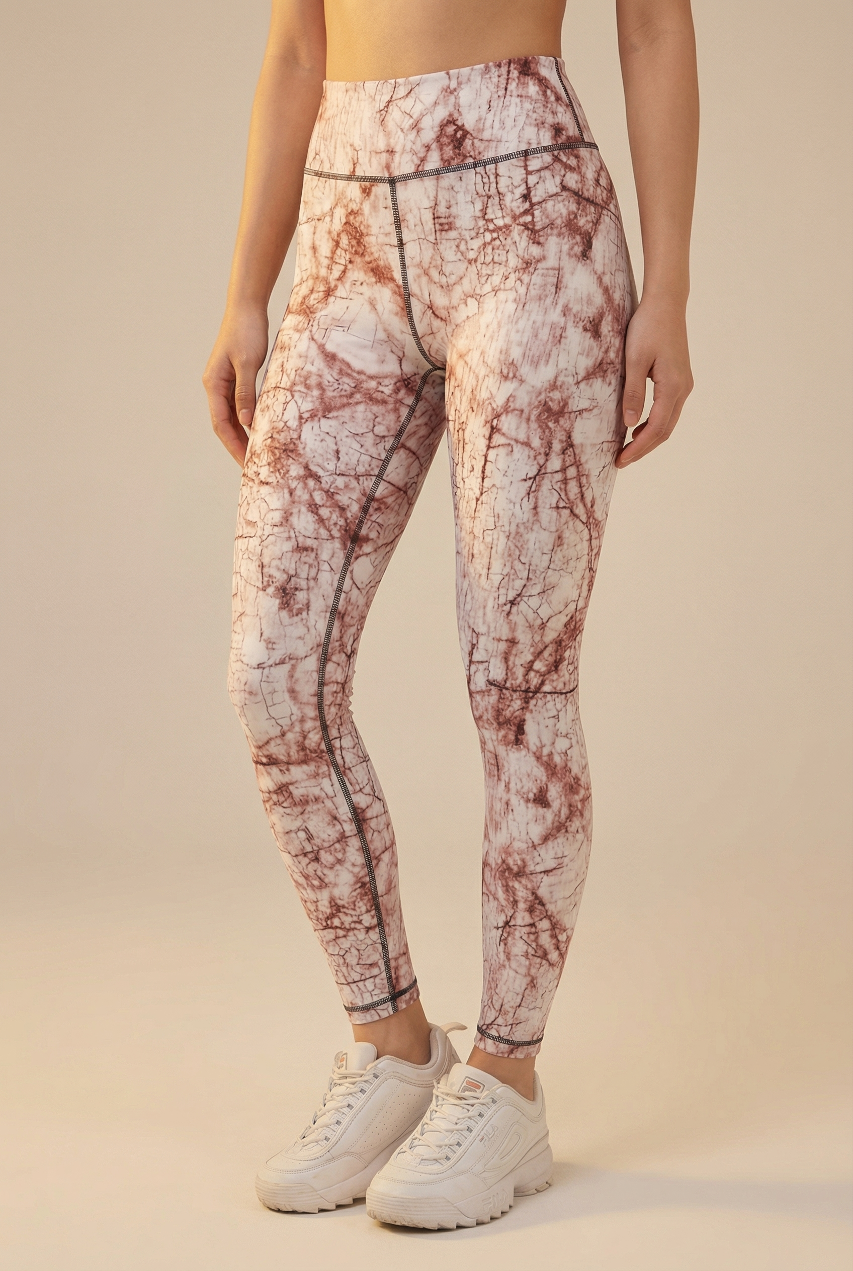 StudioPrint Blue Marble High-Waist Legging  by PROFIT OUTFITS