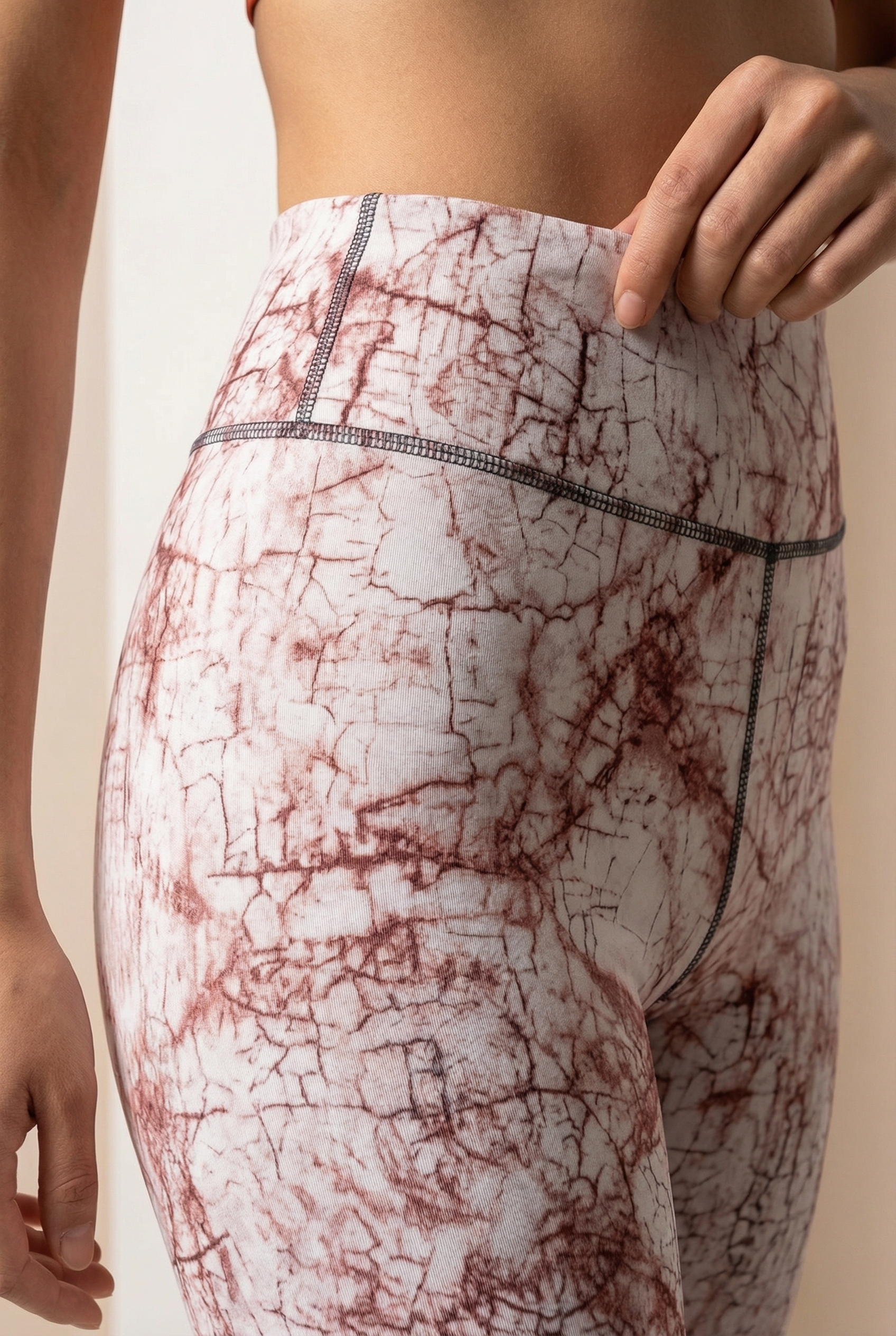 StudioPrint Blue Marble High-Waist Legging  by PROFIT OUTFITS