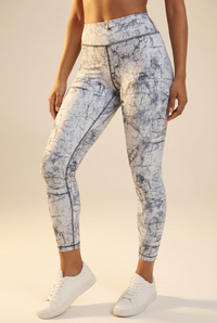 StudioPrint Blue Marble High-Waist Legging  by PROFIT OUTFITS