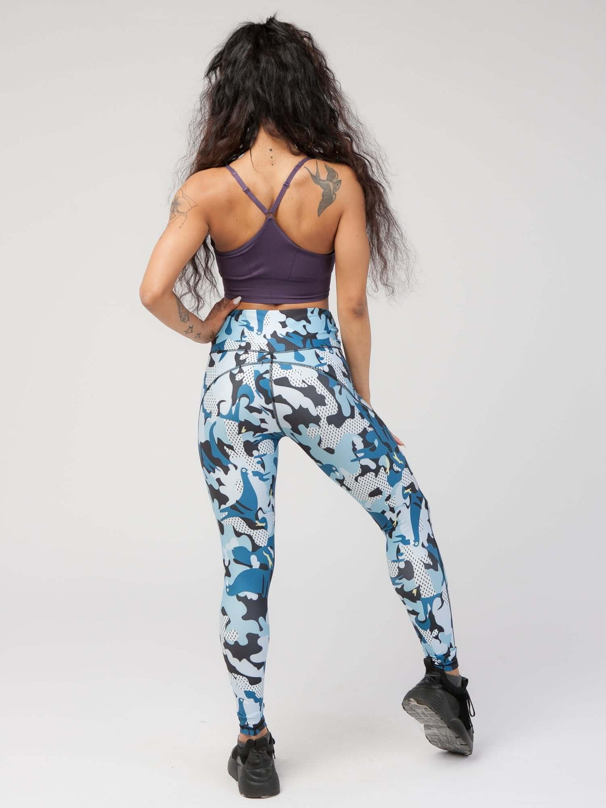StudioPrint Camo High-Waist Legging Apparel & Accessories > Activewear > Leggings > High-Waist Leggings by Profit Outfits