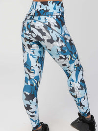 StudioPrint Camo High-Waist Legging Apparel & Accessories > Activewear > Leggings > High-Waist Leggings by Profit Outfits