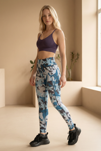 StudioPrint Camo High-Waist Legging Apparel & Accessories > Activewear > Leggings > High-Waist Leggings by Profit Outfits