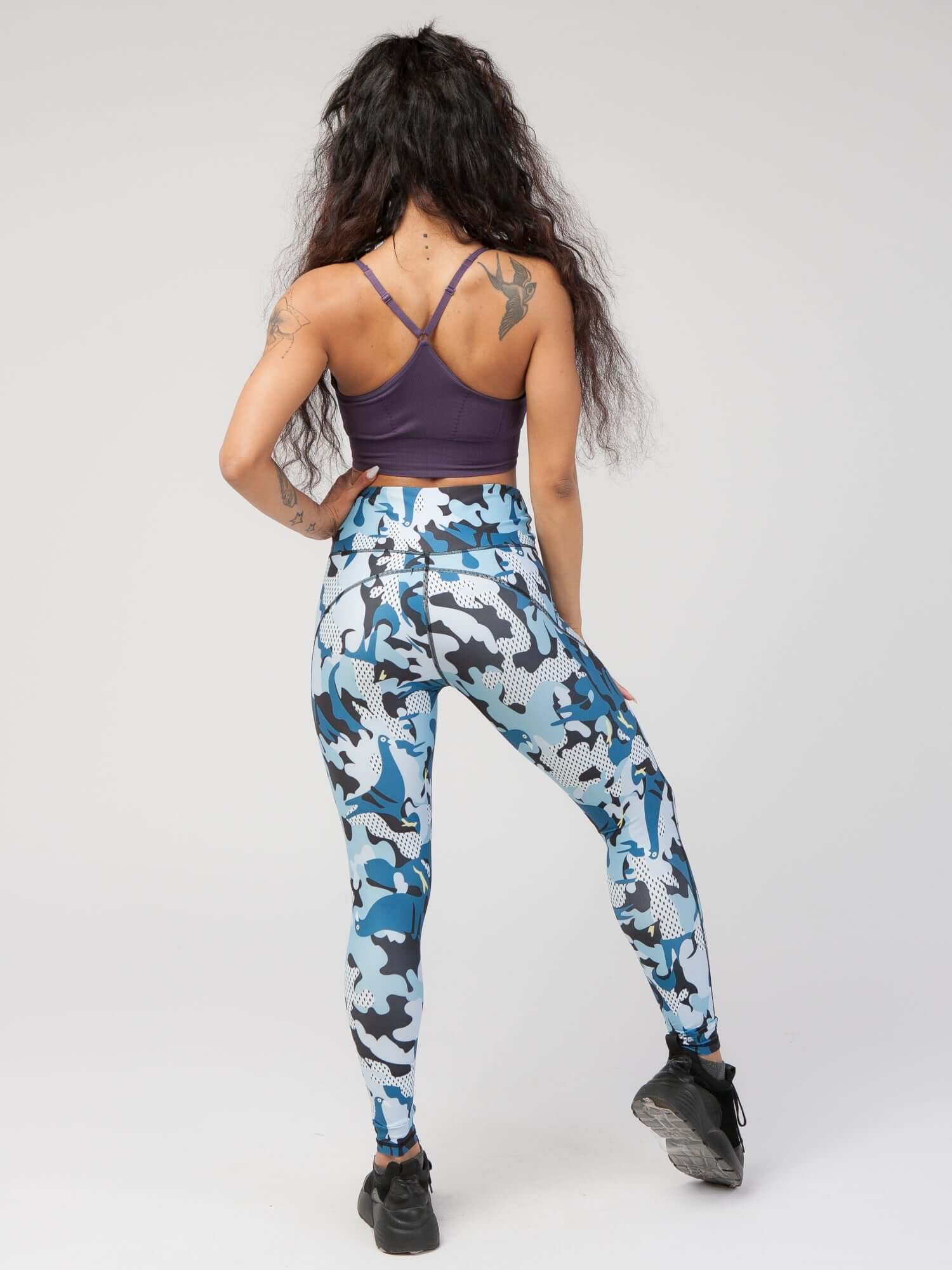StudioPrint Camo High-Waist Legging  by PROFIT OUTFITS