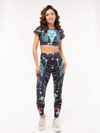 StudioPrint High-Waist Legging Apparel & Accessories > Activewear > Leggings > High-Waist Leggings by Profit Outfits
