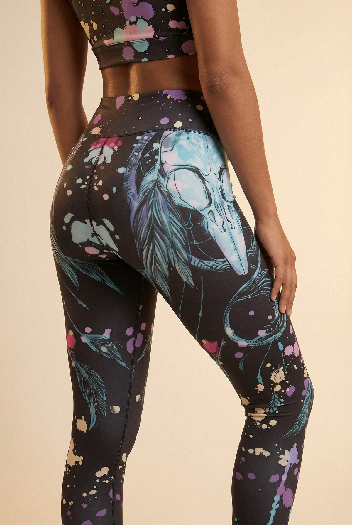 StudioPrint High-Waist Legging Apparel & Accessories > Activewear > Leggings > High-Waist Leggings by Profit Outfits