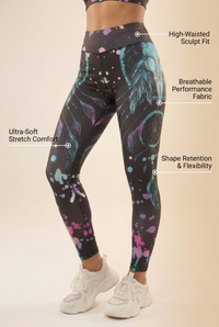 StudioPrint High-Waist Legging Apparel & Accessories > Activewear > Leggings > High-Waist Leggings by Profit Outfits
