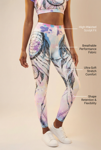 StudioPrint High-Waist Legging Apparel & Accessories > Activewear > Leggings > High-Waist Leggings by Profit Outfits