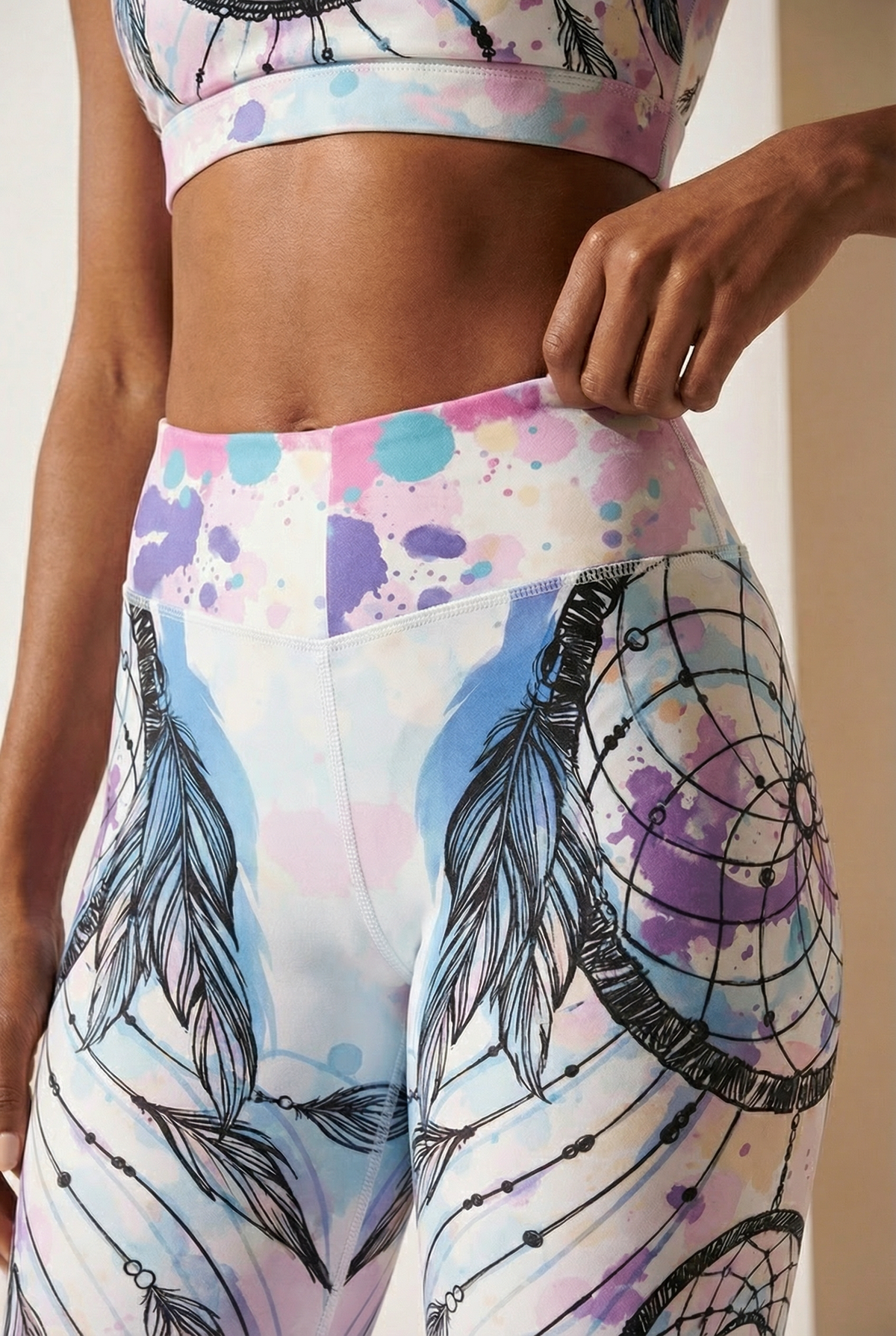 StudioPrint High-Waist Legging Apparel & Accessories > Activewear > Leggings > High-Waist Leggings by Profit Outfits
