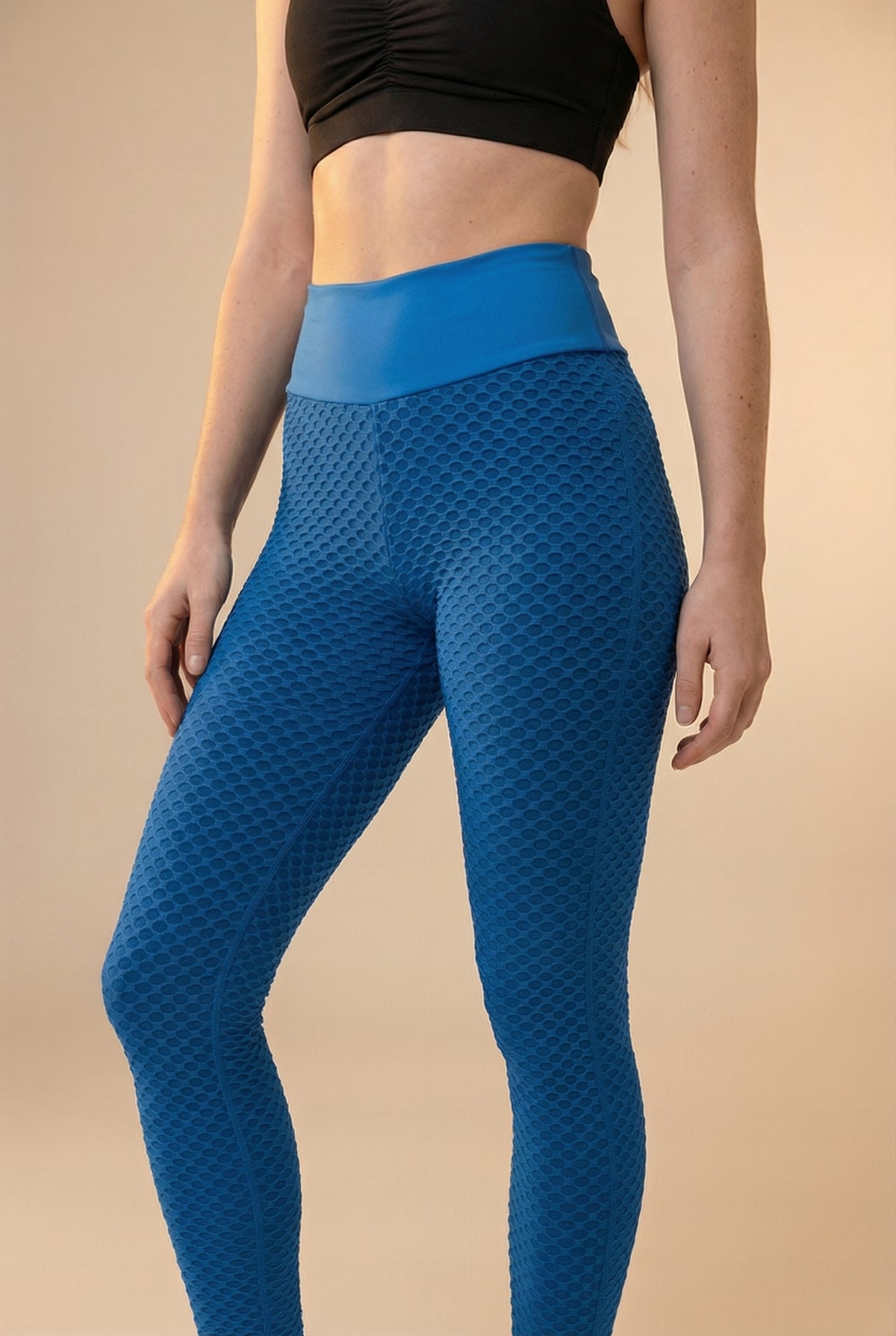 StudioPrint Lift High-Waist Legging - Blue Apparel & Accessories > Activewear > Leggings > High-Waist Leggings by Profit Outfits