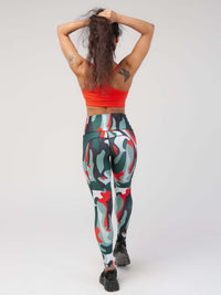 StudioPrint Multi Camo High-Waist Legging Apparel & Accessories > Activewear > Leggings > High-Waist Leggings by Profit Outfits