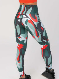 StudioPrint Multi Camo High-Waist Legging Apparel & Accessories > Activewear > Leggings > High-Waist Leggings by Profit Outfits