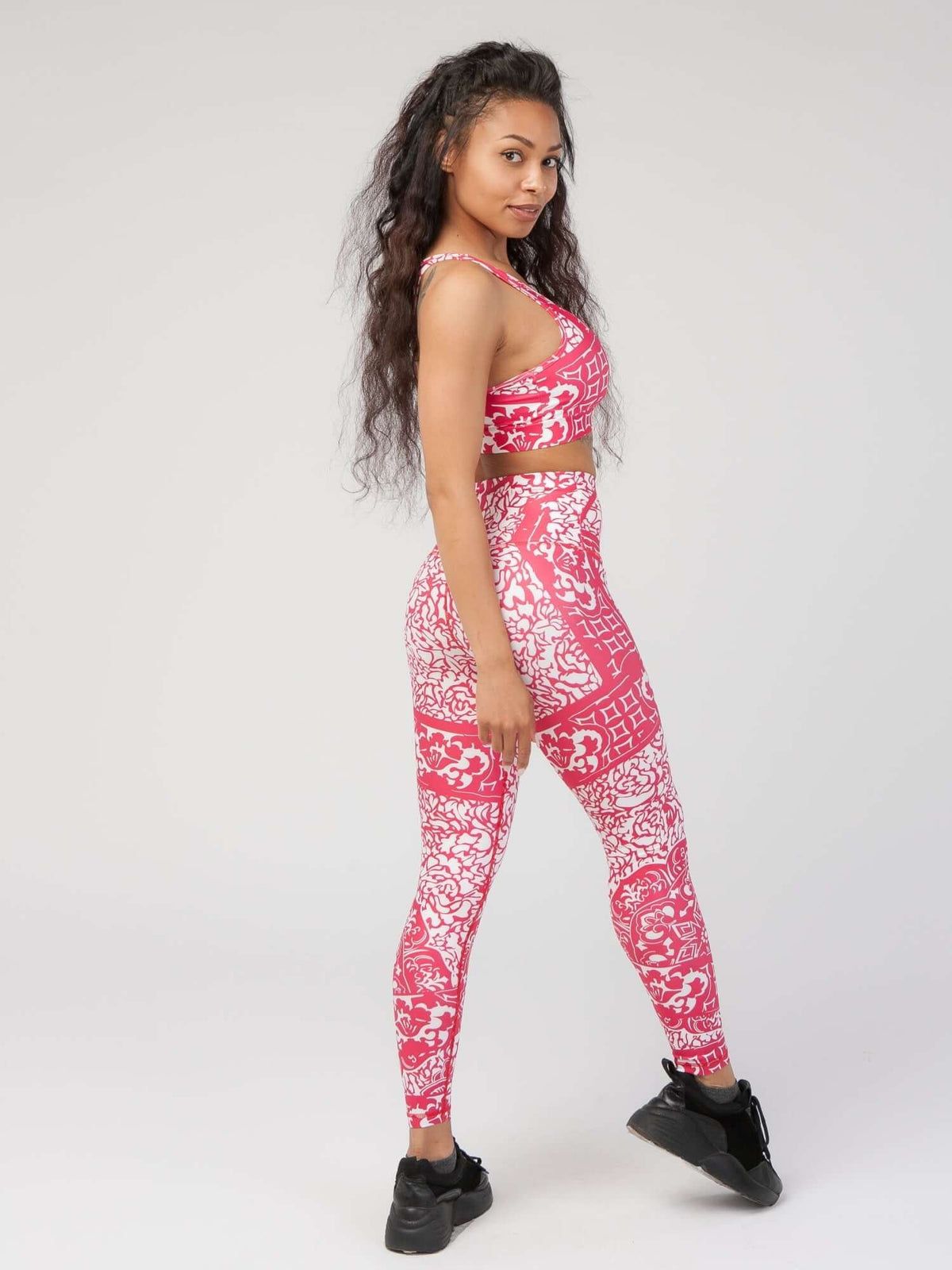StudioPrint Ornamental High-Waist Legging Apparel & Accessories > Activewear > Leggings > High-Waist Leggings by Profit Outfits