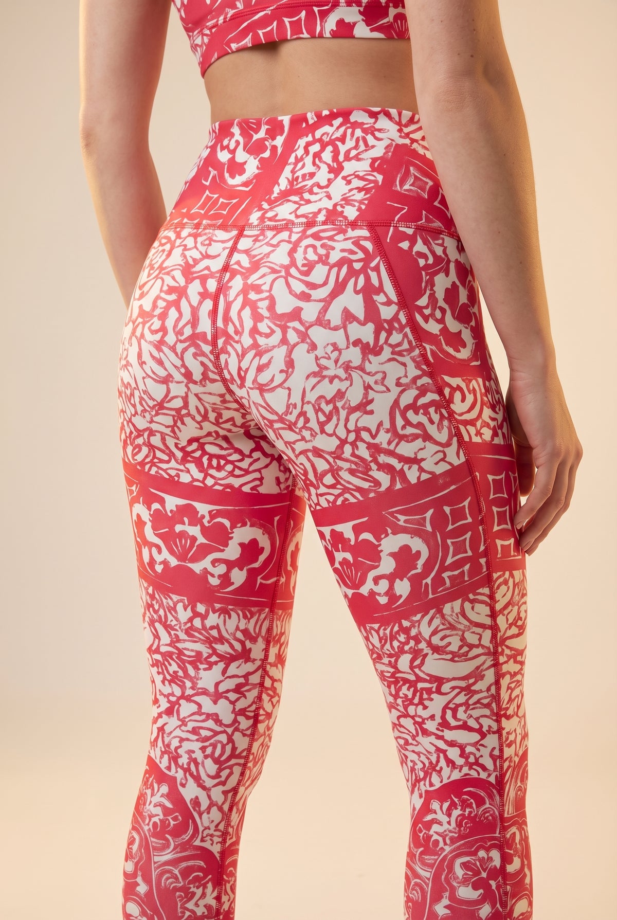 StudioPrint Ornamental High-Waist Legging Apparel & Accessories > Activewear > Leggings > High-Waist Leggings by Profit Outfits