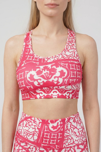 StudioPrint Ornamental Sports Bra Apparel & Accessories > Activewear > Sports Bras by Profit Outfits