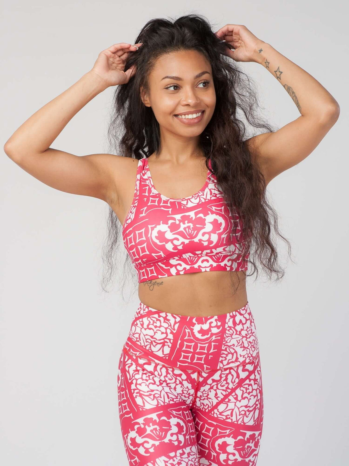StudioPrint Ornamental Sports Bra Apparel & Accessories > Activewear > Sports Bras by Profit Outfits