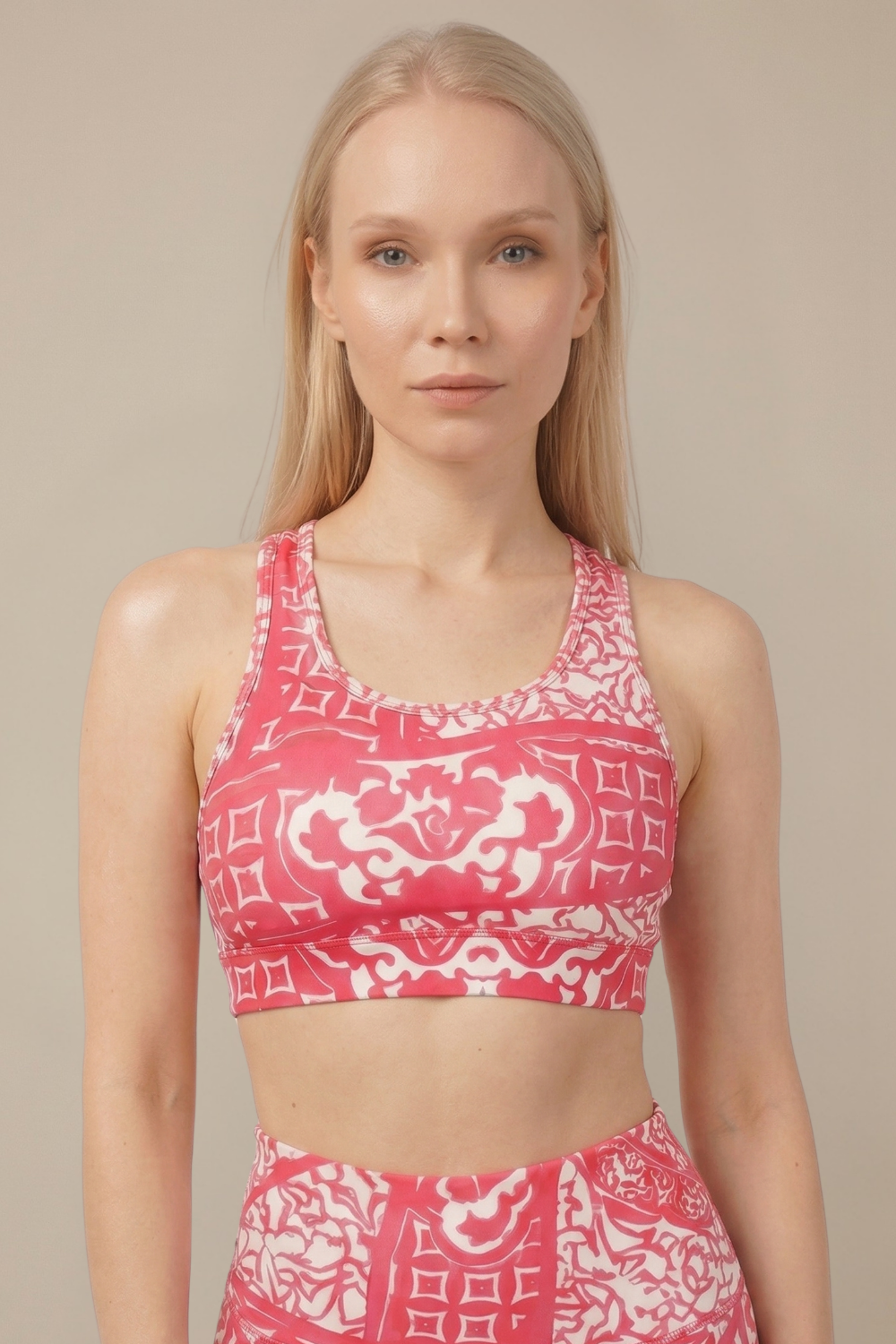 StudioPrint Ornamental Sports Bra Apparel & Accessories > Activewear > Sports Bras by Profit Outfits