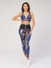 StudioPrint Peacock Feather Sports Legging Apparel & Accessories > Activewear > Leggings > High-Waist Leggings by Profit Outfits