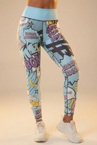 StudioPrint Pop Art High-Waist Legging Apparel & Accessories > Activewear > Leggings > High-Waist Leggings by Profit Outfits