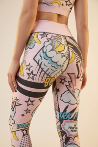 StudioPrint Pop Art High-Waist Legging Apparel & Accessories > Activewear > Leggings > High-Waist Leggings by Profit Outfits