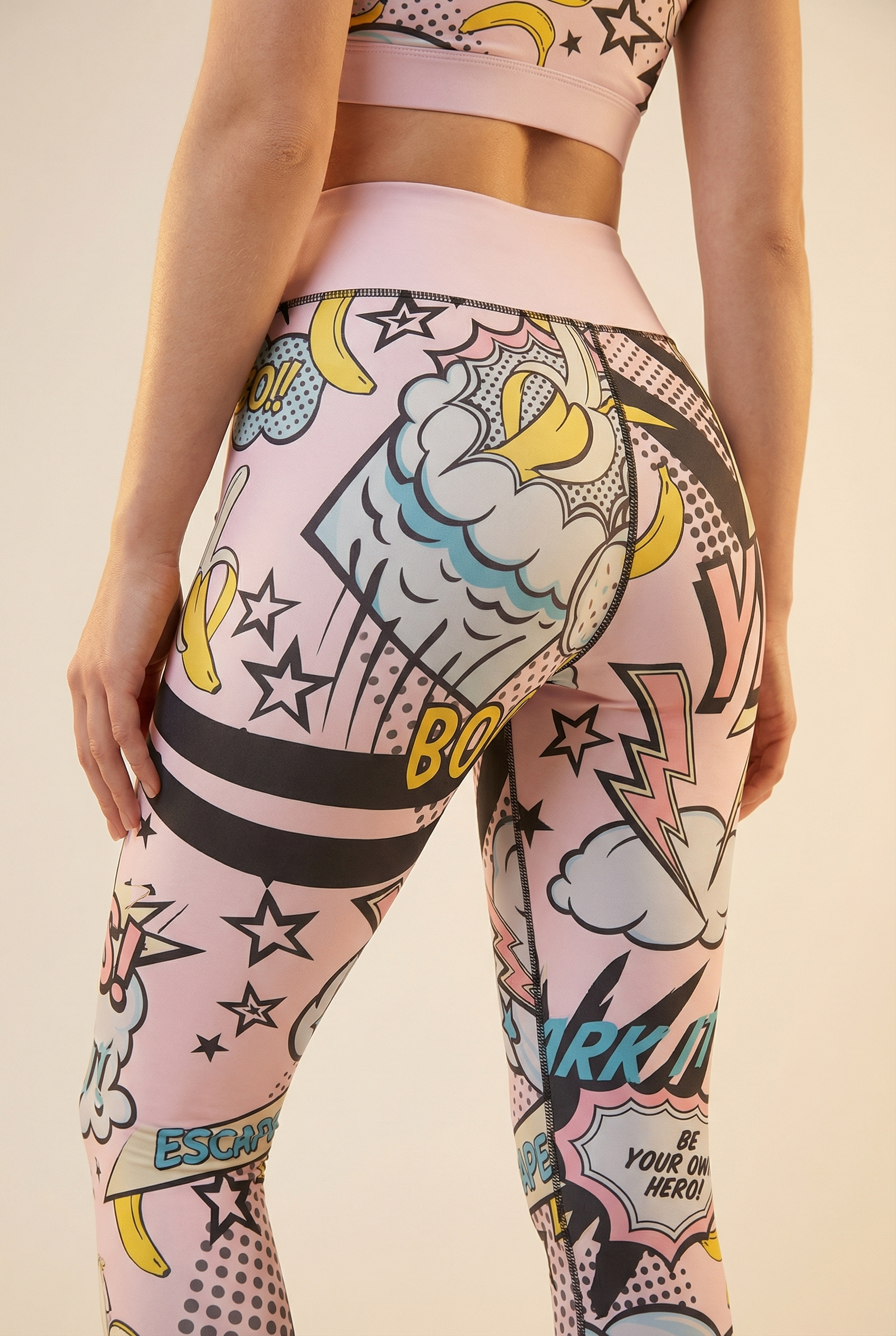 StudioPrint Pop Art High-Waist Legging  by PROFIT OUTFITS