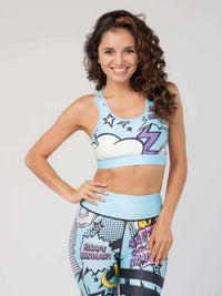StudioPrint Pop Art Sports Bra Apparel & Accessories > Activewear > Sports Bras by Profit Outfits