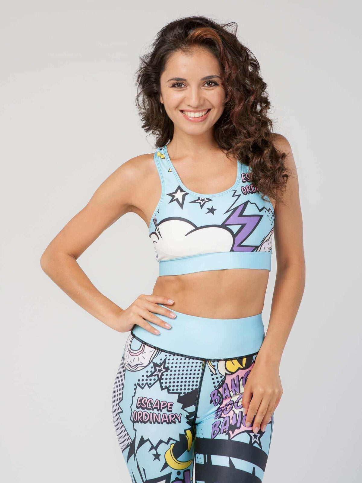 StudioPrint Pop Art Sports Bra Apparel & Accessories > Activewear > Sports Bras by Profit Outfits