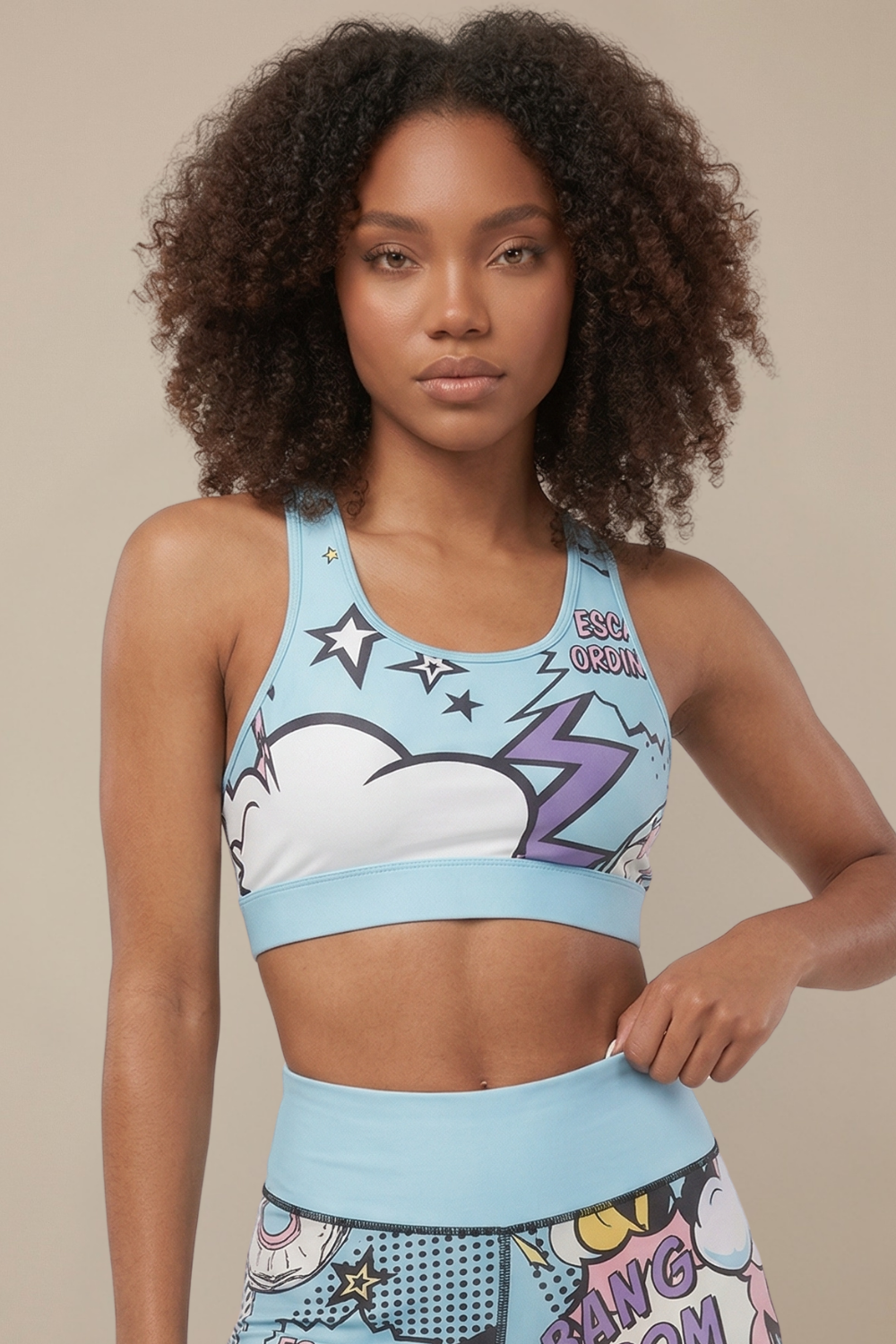 StudioPrint Pop Art Sports Bra Apparel & Accessories > Activewear > Sports Bras by Profit Outfits