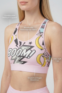 StudioPrint Pop Art Sports Bra Apparel & Accessories > Activewear > Sports Bras by Profit Outfits